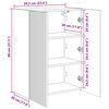 vidaXL TV-Wandschrank Graues Sonoma 59,5 x 31 x 80 cm Holzwerkstoff