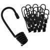 vidaXL Haken 100 Stk. Schwarz 6 mm x 5 cm Stahl