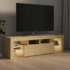 vidaXL TV-Schrank mit LED-Beleuchtung Sonoma-Eiche 140x36,5x40 cm