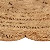 vidaXL Teppich Jute Handgeflochten 180 cm Rund