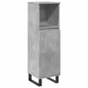 vidaXL Badschrank Betongrau 30x30x100 cm Holzwerkstoff