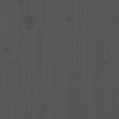 vidaXL Tagesbett Ausziehbar Grau Massivholz Kiefer 2x(90x190) cm