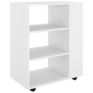 vidaXL Rollschrank Wei&szlig; 60x35x75 cm Holzwerkstoff