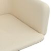 vidaXL Esszimmerst&uuml;hle 4 Stk. Drehbar Creme Samt