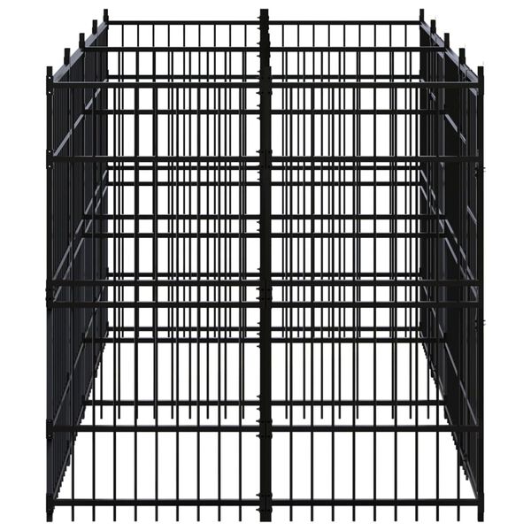 vidaXL Outdoor-Hundezwinger Stahl 11,06 m²