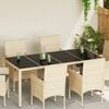 vidaXL Tischplatte 4 pcs Schwarz Geh&auml;rtetes Glas
