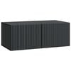 vidaXL Wandmontierter TV-Schrank Schwarz 78,5 x 41 x 30 cm