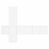 vidaXL 5-tlg. Wohnwand Wei&szlig; Holzwerkstoff