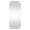 vidaXL Wandspiegel mit LED-Leuchten 50x100 cm Glas Rechteckig