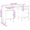 vidaXL Werkbank 3 pcs Rot 150 x 55 x 85 cm Ingenieure Holz und Stahl