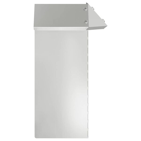 vidaXL Schneckenzaun 4 pcs Silber 13,5 x 13,5 x 25 cm Verzinkter Stahl