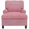 vidaXL Lounge-Liege mit Kissen Rosa 91 x 157 x 91 cm Samt