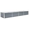 vidaXL Garten-Hochbeet Verzinkter Stahl 320x80x45 cm Grau