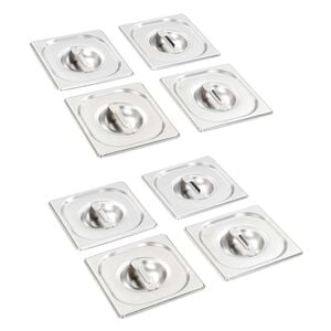 Deckel f&uuml;r GN 1/6 Beh&auml;lter 8 Stk. Edelstahl