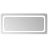 vidaXL LED-Badezimmerspiegel Transparent 90 x 40 cm Geh&auml;rtetes Glas