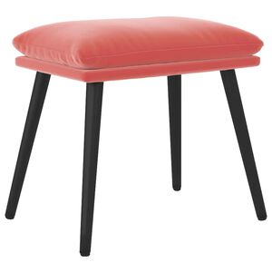 vidaXL Fu&szlig;hocker Rosa 45x29,5x35 cm Samt