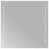 vidaXL LED-Badezimmerspiegel Transparent 40 x 40 cm Geh&auml;rtetes Glas