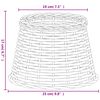 vidaXL Lampenschirm Braun &Oslash;25x17 cm Korbweide