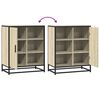 vidaXL Sideboard Sonoma-Eiche 62x35x76 cm Holzwerkstoff