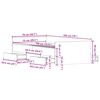 vidaXL Bettgestell mit Kopf- und Fußteil Braun Eichen-Optik 75x190 cm