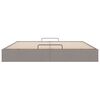 vidaXL Ottoman-Bett ohne Matratze Taupe 160x200 cm Stoff