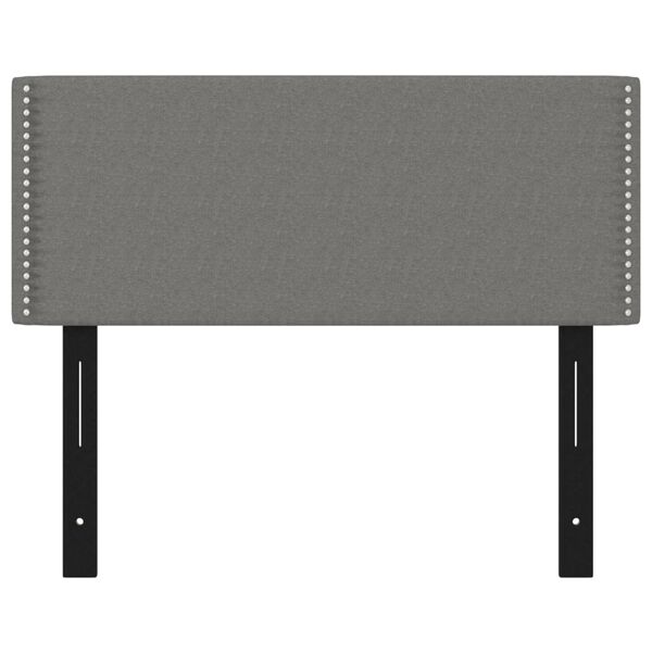 vidaXL Kopfteil Dunkelgrau 100x5x78/88 cm Stoff
