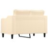 vidaXL 2-Sitzer-Sofa Creme 120 cm Stoff