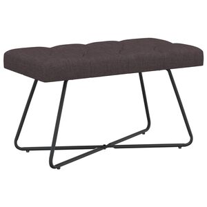 vidaXL Bank mit Knopfheftung Dunkelbraun 80 x 40 x 46 cm Stoff