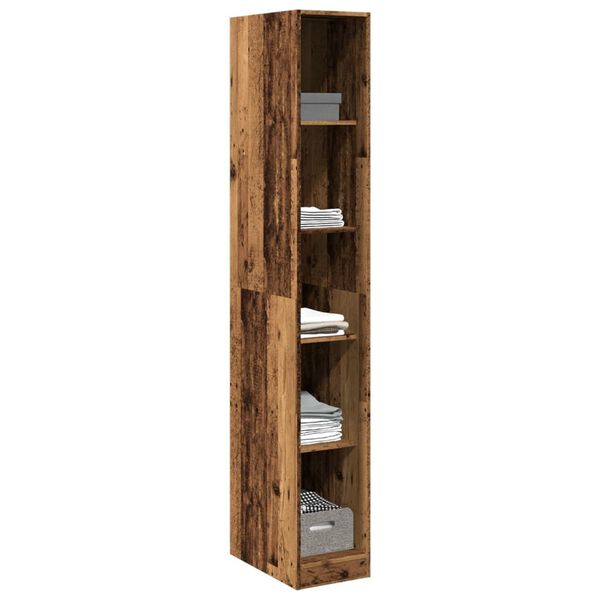 vidaXL Kleiderschrank Altholz-Optik 30x50x200 cm Holzwerkstoff