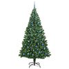vidaXL K&uuml;nstlicher Weihnachtsbaum mit 300 LEDs mit St&auml;nder Gr&uuml;n 240 cm