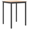vidaXL Bartisch 80 x 80 x 105 cm Massives Kiefernholz Natur
