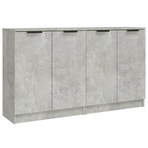 vidaXL Sideboards 2 Stk. Betongrau 60x30x70 cm Holzwerkstoff