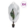 vidaXL Wintervlies mit Rei&szlig;verschluss 4 Stk. 70 g/m&sup2; 2,36x2 m