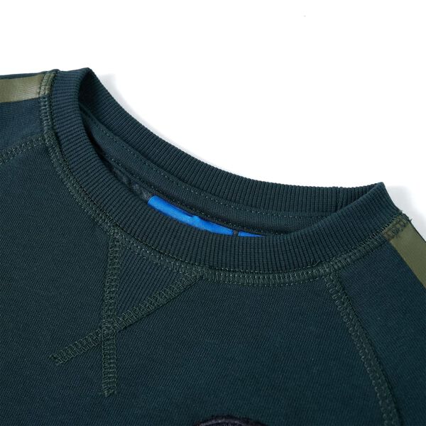 Kinder-Sweatshirt Moosgr&uuml;n 104