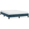 vidaXL Bettgestell ohne Matratze Dunkelblau 140x190 cm Samt