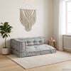 vidaXL Pallet Sofa Kissen 3 pcs Grau 120 x 80 x 38 cm Stoff