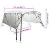 vidaXL 4-Bow Bimini-Top mit Mesh-Seitenteilen 243x(230-244)x137 cm