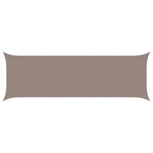 vidaXL Sonnensegel Taupe 6 x 2 m 100 % Polyester Oxford