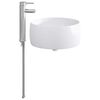 vidaXL Waschbecken f&uuml;rs Badezimmer Chrom 38,5 x 38,5 x 16 cm Metall