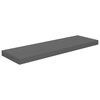vidaXL Schweberegale 4 Stk. Hochglanz-Grau 80x23,5x3,8 cm MDF