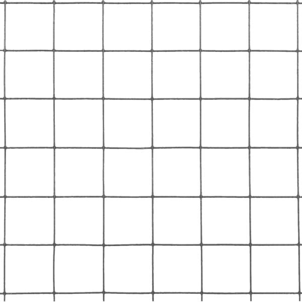 vidaXL Drahtzaun Stahl mit PVC-Beschichtung 10x0,5 m Grau