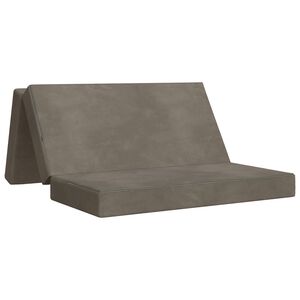 vidaXL Klappsofa Bett 120 x 67 x 45 cm Hellgrau