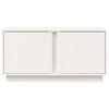 vidaXL TV-Schrank Weiß 80x35x40,5 cm Massivholz Kiefer