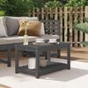 vidaXL Gartentisch Grau 82,5x50,5x45 cm Massivholz Kiefer