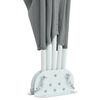 vidaXL Faltbarer Terrassen-Seitenfächer Grau 400×200 cm