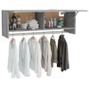 vidaXL Kleiderschrank Grau Sonoma 100x32,5x35 cm Holzwerkstoff