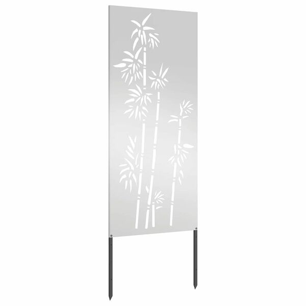 vidaXL Garten Sichtschutz-Leinwand Silber 50 x 140 cm Verzinkter Stahl