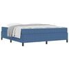 vidaXL Bettrahmen mit Matratze Blau 180 x 200 cm Stoff