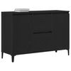 vidaXL Sideboard Schwarz Eichen-Optik 104 x 35 x 70 cm Holzwerkstoff