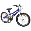 vidaXL Kinderfahrrad 24 Zoll f&uuml;r 8-12 Jahre alt Blau Wei&szlig;